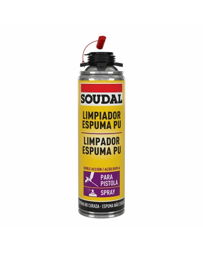 Soudal Limpiador de Espuma de Poliuretano, Elimina Exceso y Residuos, 500 ml
