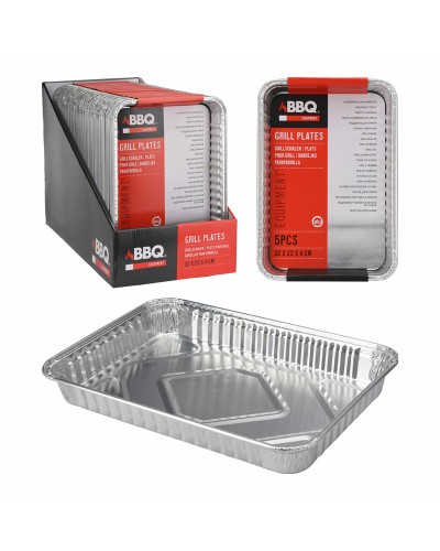 5-teiliges, stapelbares Tablett-Set für Mittagessen, Snacks und Picknicks
