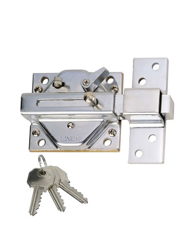 Verrou de Sécurité Traditionnel Lince 2930 Chromé en Fer
