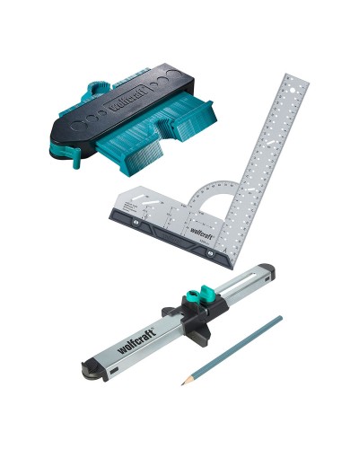 Set Montaggio Pavimenti Laminato Design Wolfcraft | 4 Pezzi | 6976000