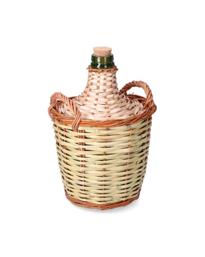 Carafe Décorative EDM en Osier Rotin - Récipient Élégant pour Boissons
