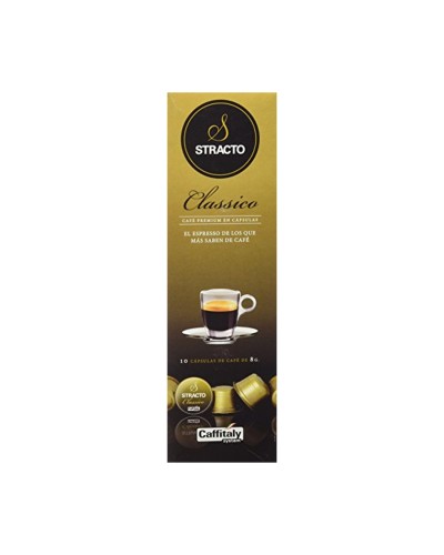 Capsules de Café Stracto Classique 80, mélange corsé idéal pour machines compatibles.
