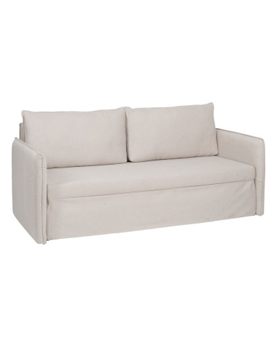 Sohva Beige Polyesteri Pellava 210 x 93 x 95 cm