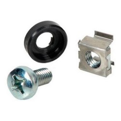 Monolyth Tornillos M6 x 16 con Tuercas Enjauladas para Armario Rack (50 unidades)
