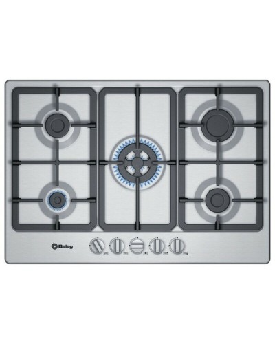 Balay 3ETX576HB Table de cuisson gaz 75cm - Acier inoxydable, Sécurité thermocouple
