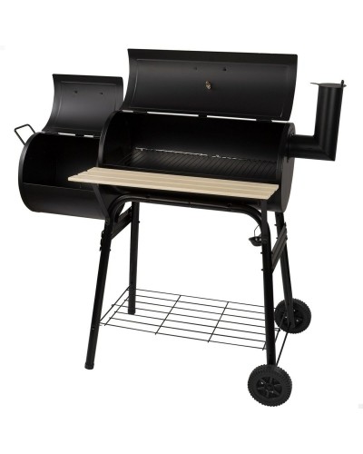 Barbacoa de Carbón Aktive: Amplio Espacio, Ruedas y Parrilla Resistente.
