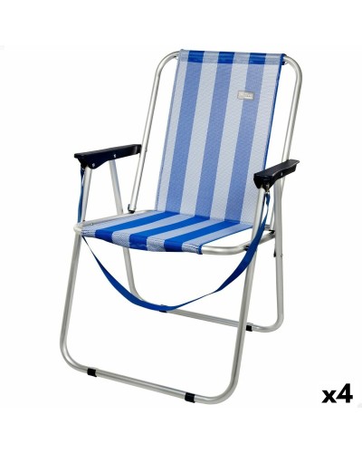 Chaise Pliante Aktive Marin - Lot de 4 - 44 x 76 x 45 cm
