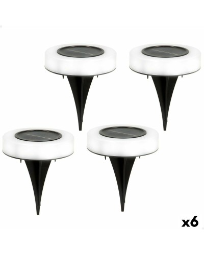 Picchetti Solari Aktive | 6 Luci LED | Illuminazione per Giardini e Sentieri | Materiale Robusto ABS | Misure 10,5 x 12,5 x 10,5 cm