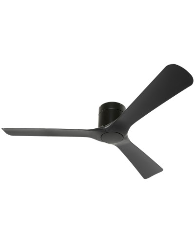 3-Blade Reversible Ceiling Fan with 6 Speeds, Up to 8-Hour Timer, and Remote Control, Black