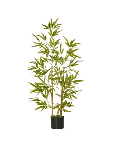 120cm Artificial Bamboo Plant with Pot for Indoor and Outdoor Use, Green