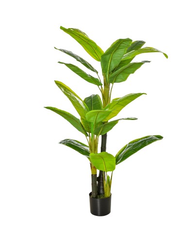 150cm Potted Banana Plant, Artificial Banana Tree for Indoor and Outdoor Use