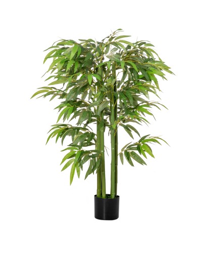  Pianta Finta Bambù in Vaso Realistico con 780 Foglie per Interno ed Esterno 140cm