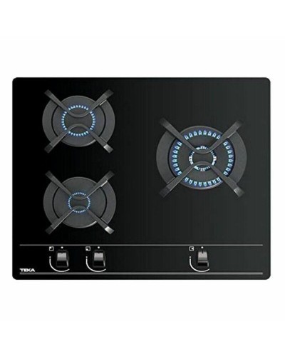 Teka GBC63010KBN Placa de Cocina a Gas 60cm - Negro, 3 Quemadores
