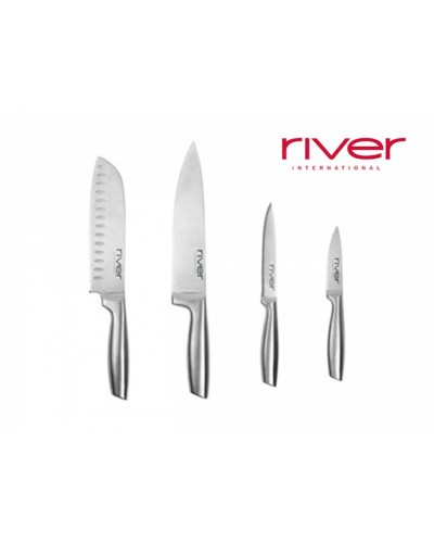 Messen Set River Roestvrij staal 4 pcs