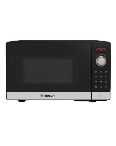 Bosch Serie 2 Microondas 20L 800W Negro/Plata - Cocción Fácil
