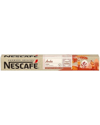 Nestlé Andes | Capsules de café torréfié et moulu | Compatibles avec les machines Nespresso | Arôme intense et corsé
