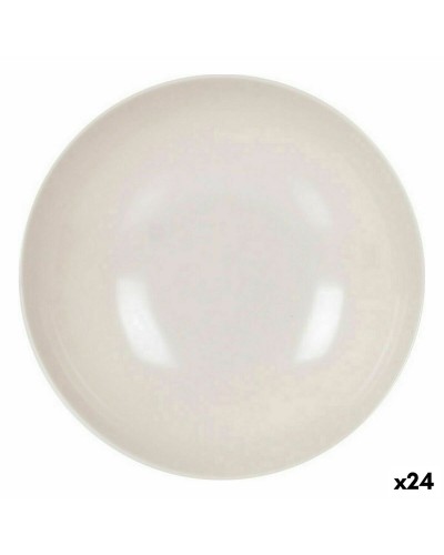 Diep bord La Mediterránea Melamine Wit Helderheid 21 x 5,3 cm (24 Stuks)