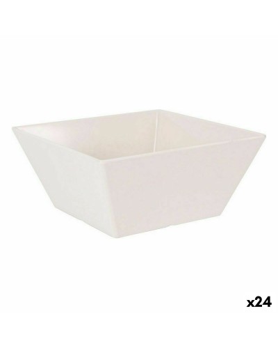 Aperitiefschaaltje La Mediterránea Melamine Wit Helderheid 18 x 18 x 8 cm (24 Stuks)