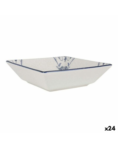Bol carré La Mediterránea Rosetta en porcelaine - 18x18x5 cm (Lot de 24)
