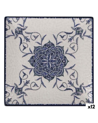 Piatto da Dessert Quadrato La Mediterránea Rosetta - 18 x 18 cm (12 pz)