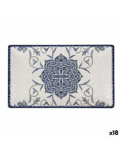 Bandeja de Horno Rectangular La Mediterránea Rosetta en Porcelana, 25,3 x 15 x 1,8 cm (18 Unidades)
