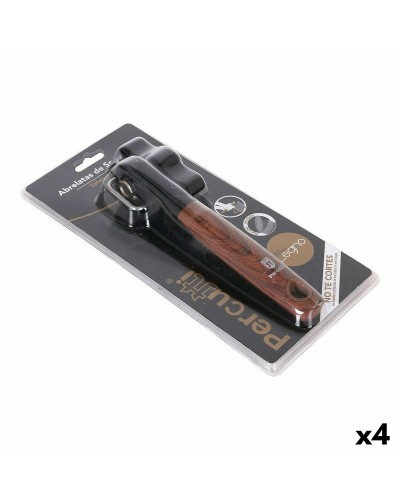 Konservöppnare Percutti Legno Brun Svart 17 x 13 x 5 cm (4 antal)