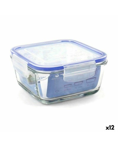 Hermetisk matlåda Borgonovo Superblock Fyrkantig 15 x 15 x 7,5 cm (12 antal)