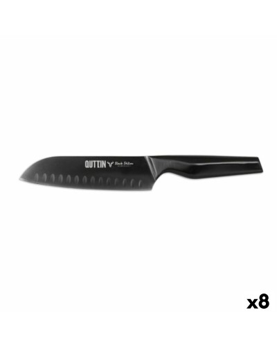 Quttin Black Edition Santoku-Messer: Ergonomischer Griff, Klinge aus Edelstahl
