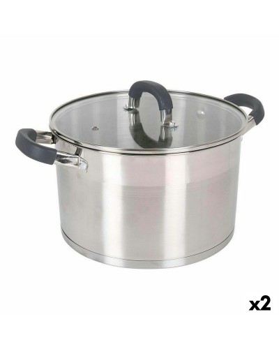 Casserole en Acier Quttin 2 Unités, Marmites pour Cuisiner Pratiques et Durables
