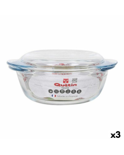 Kastrull med lock Quttin Glas 1,6 + 0,5 L (3 antal)