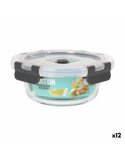Fiambrera Quttin 400 ml | Set de 12 recipientes para alimentos | Perfectos para trabajo, escuela y picnic
