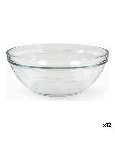 Duralex Lys Salatschüssel aus transparentem Glas, 2,4 L (12 Stück)
