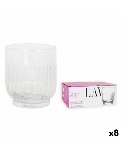 Vasos LAV 6 Unidades (8 Piezas) de 330 ml, Set Elegante para Agua, Bebidas y Cócteles.
