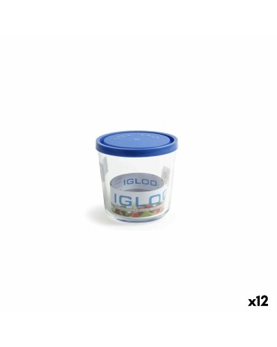 Vase Borgonovo Igloo Bleu, 800 ml, Lot de 12 (Contenu : 12 Pièces)
