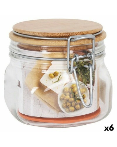 Tarro de Bambú Borgonovo Primizie, 500 ml, Juego de 6
