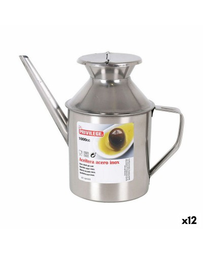 Huilier Privilege Quotin en Acier Inoxydable 1 L - Lot Avantageux de 12
