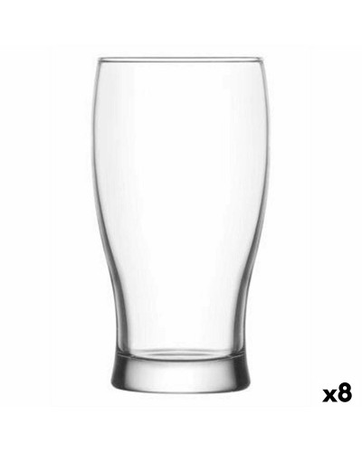 LAV Belek Verres à Bière Cristal Transparent, Lot de 6 (375 cc)
