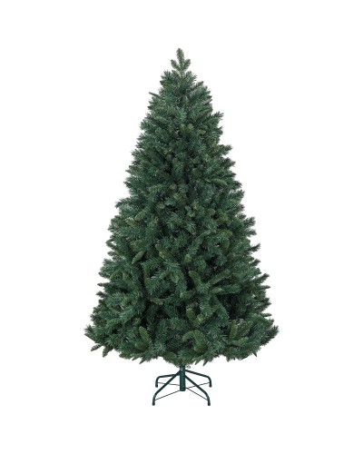  Albero di Natale Artificiale 180cm con 1061 Rami e Base in Metallo, Verde