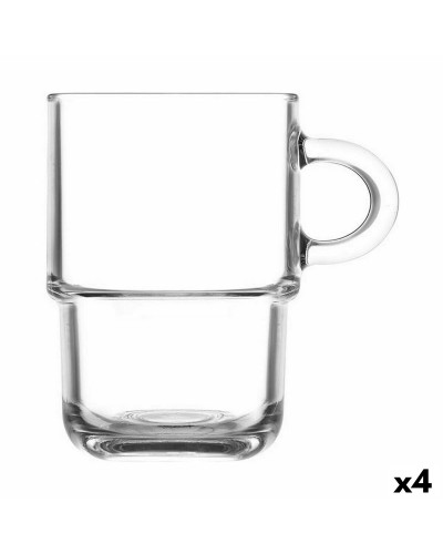 Mokkenset LAV 360 ml 11 x 8 x 12 cm Stapelbaar 4 Stuks (6 Onderdelen)