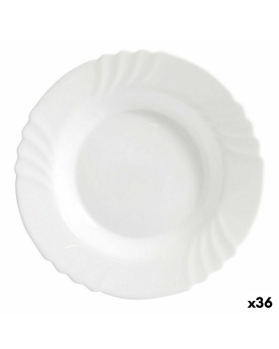 Assiette Creuse Bormioli Ebro 23 cm, Lot de 36 Pièces pour Usage Domestique ou Restauration
