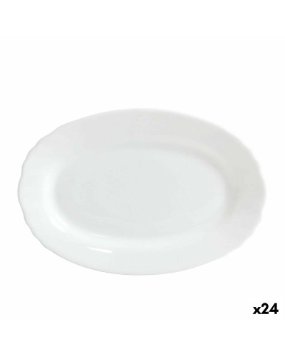 Serveerschaal Bormioli Ebro Glas Ovalen 23 x 15,5 x 2,1 cm (24 Stuks)