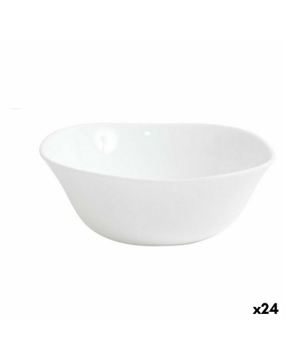 Bols Bormioli Parma | Blanc | 15,5 cm de diamètre | 24 Pièces | Idéal pour Table et Restauration
