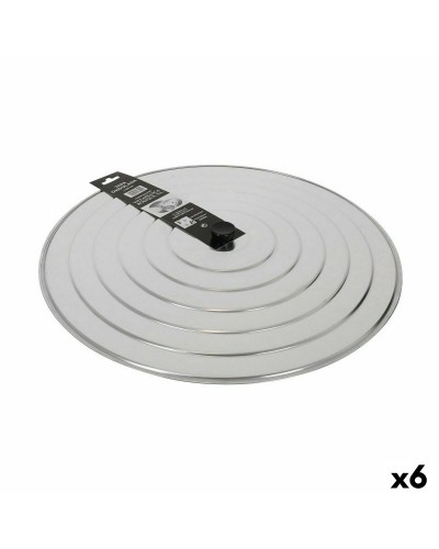 Aluminium-Pfannendeckel 60x60 cm mit robustem Griff - 6er-Set
