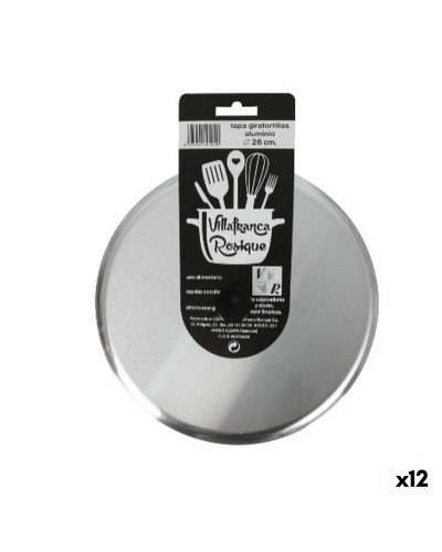 Stekpannelock VR Silvrig Ø 27 cm Aluminium (12 antal)