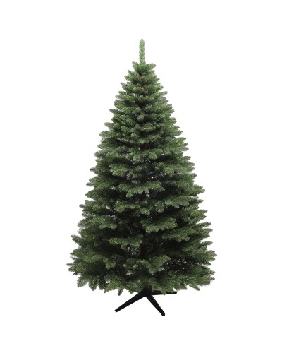 Plastic Christmas Tree with 1050 Branches and Folding Steel Base, Ø120x180 cm, Green