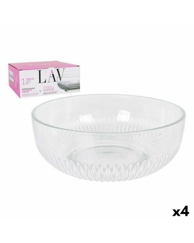 Saladier en Cristal Transparent LAV CP112-1 de 2600 cc (4 Unités) - Ø 23 cm
