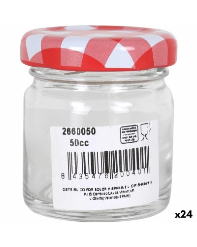 Vases en Verre Transparent Méditerranéens de 50 ml (Lot de 24)
