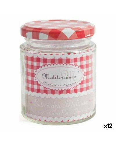 Barattolo di Vetro Mediterraneo (350 ml, 12 Unità) per Conservare e Servire