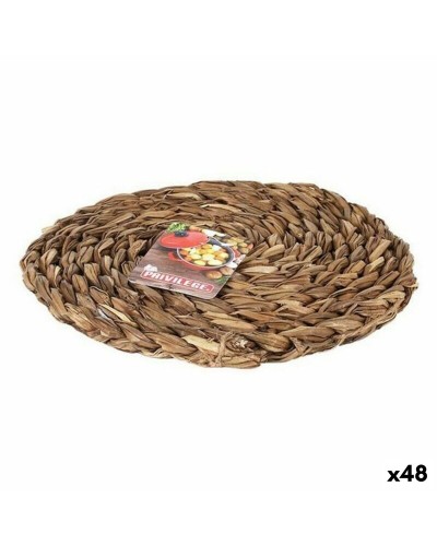 Dessous de plat Osier Privilege | Set de 48 | Diamètre 20 cm | Protégez Votre Table
