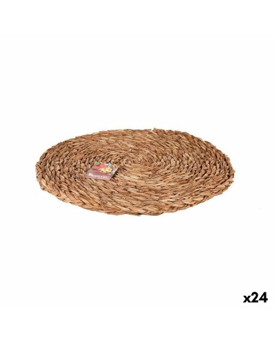 Placemat Privilege Bruin Ø 35 cm vlechtwerk (24 Stuks)